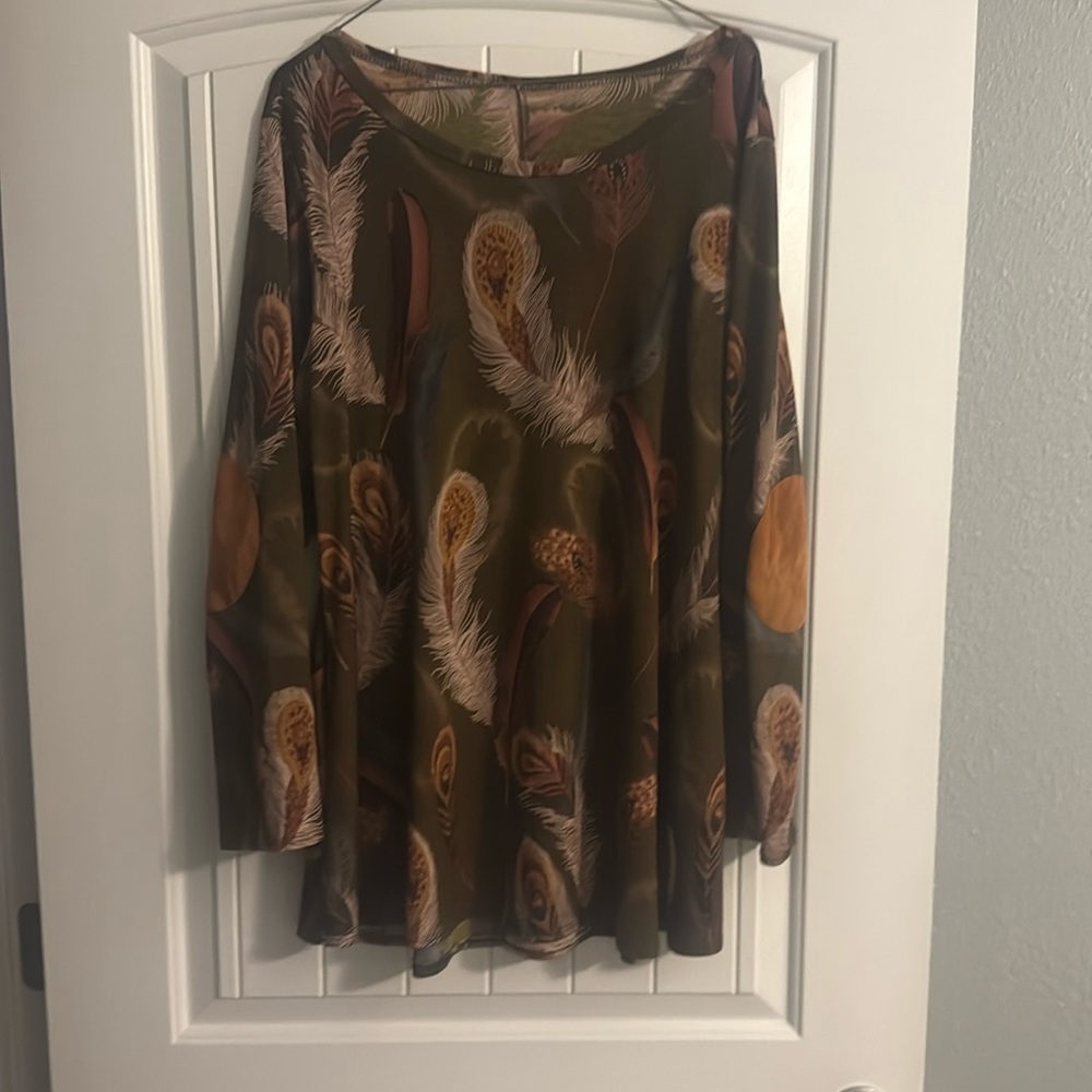 Xl fall tunic top with elbow pads